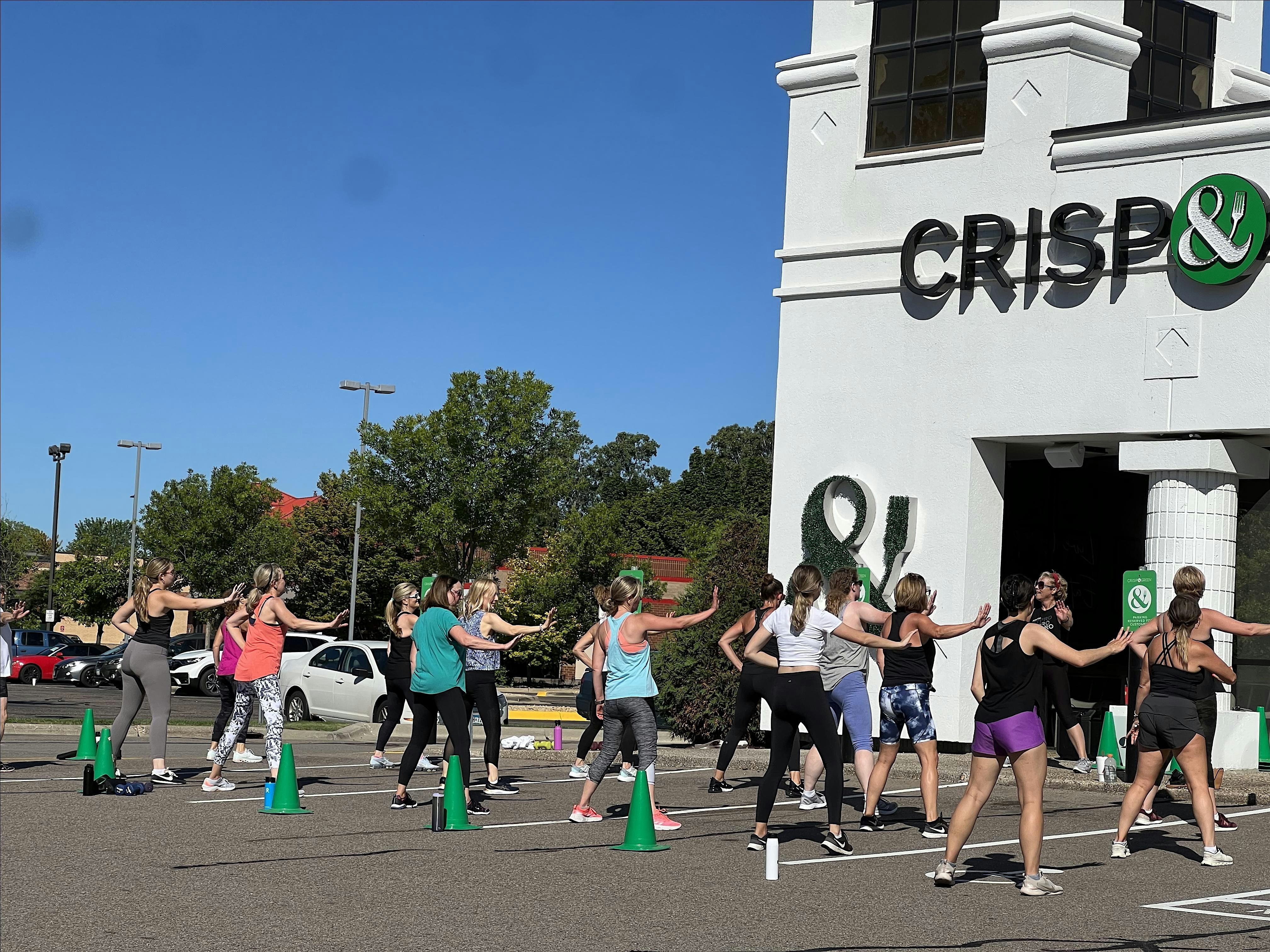 Jazzercise & Free Chair massages x Crisp & Green