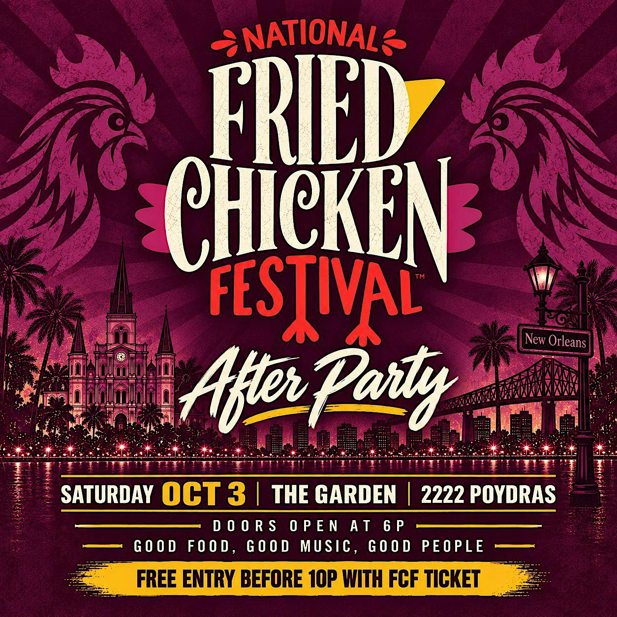 The Official, Fried Chicken Fest After Party at the Garden