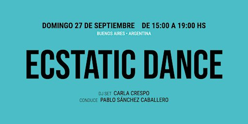 ECSTATIC DANCE - SEPTIEMBRE 26'