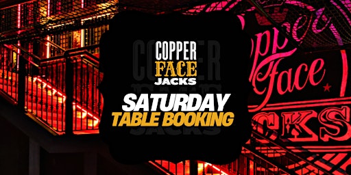 Table booking for  Saturday
