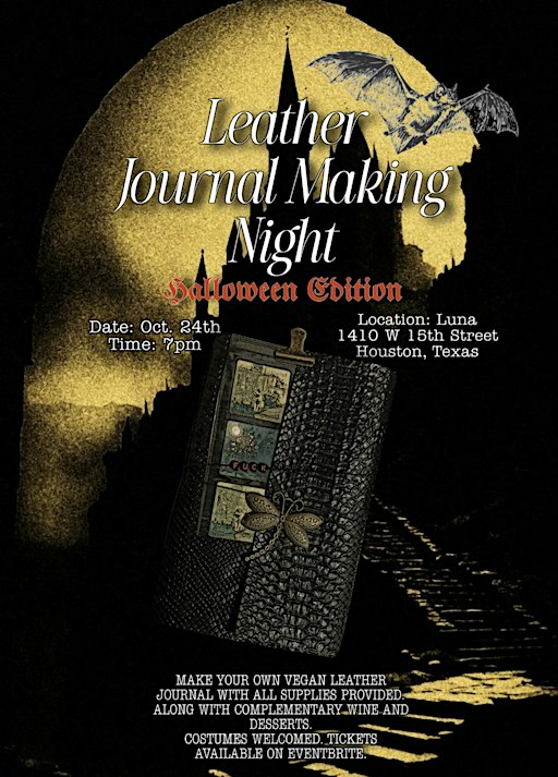 Leather Journal Making Night: Halloween Edition