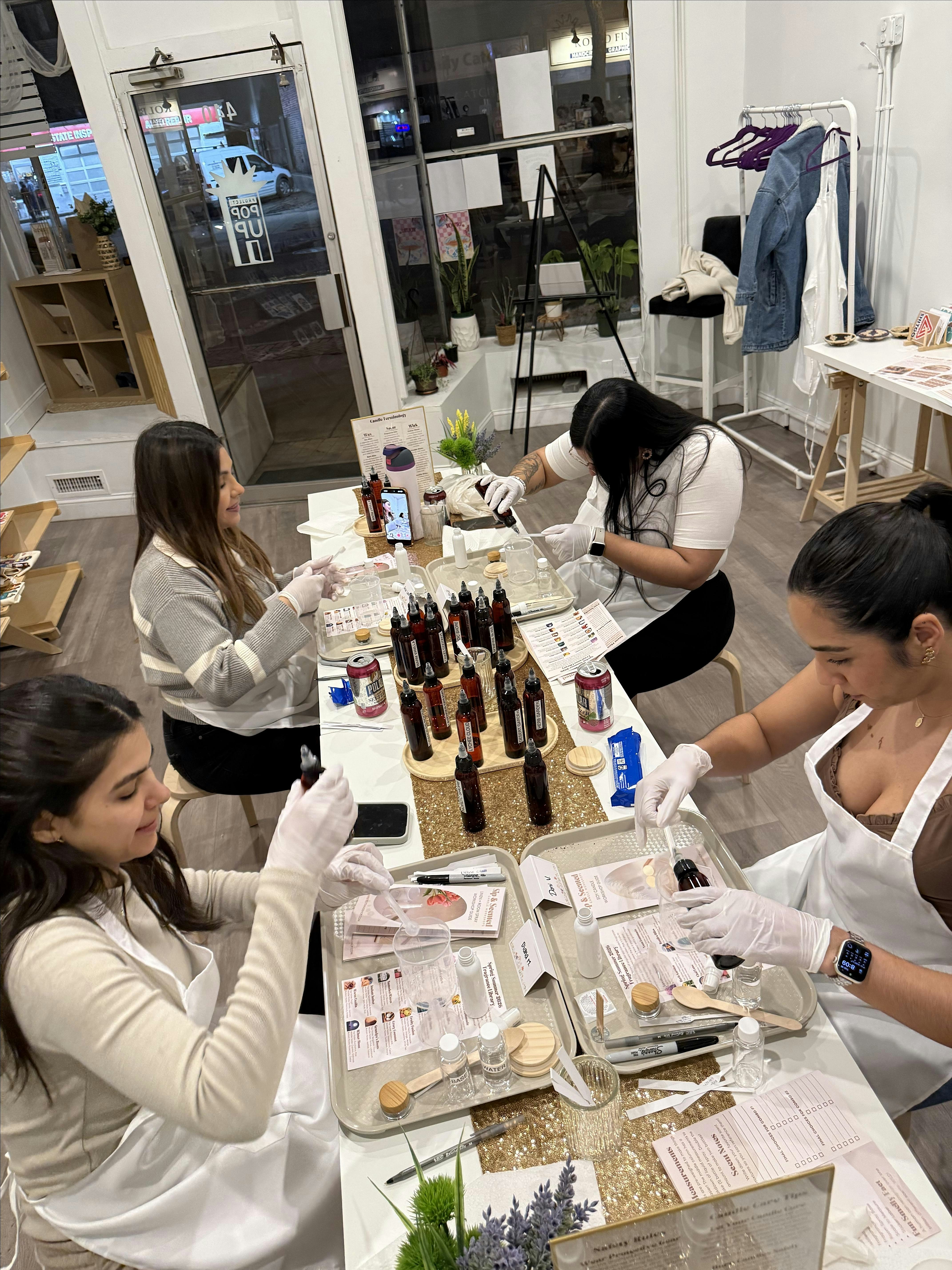 Sip & Scented Candle Workshops x Project: Pop-Up Brookline