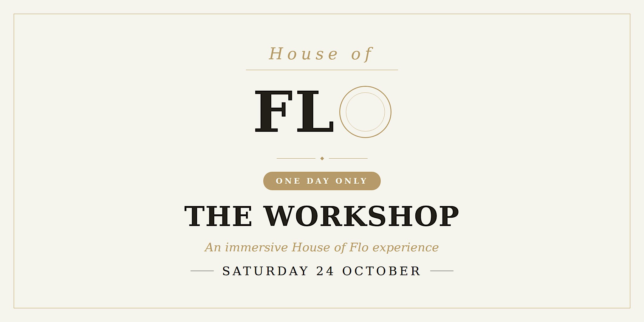 House of Flo One Day Workshop - Hip Flo & Lymph Flo.