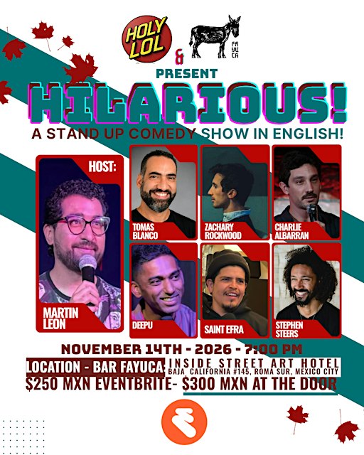 HILARIOUS!  A Stand Up Comedy Show in English