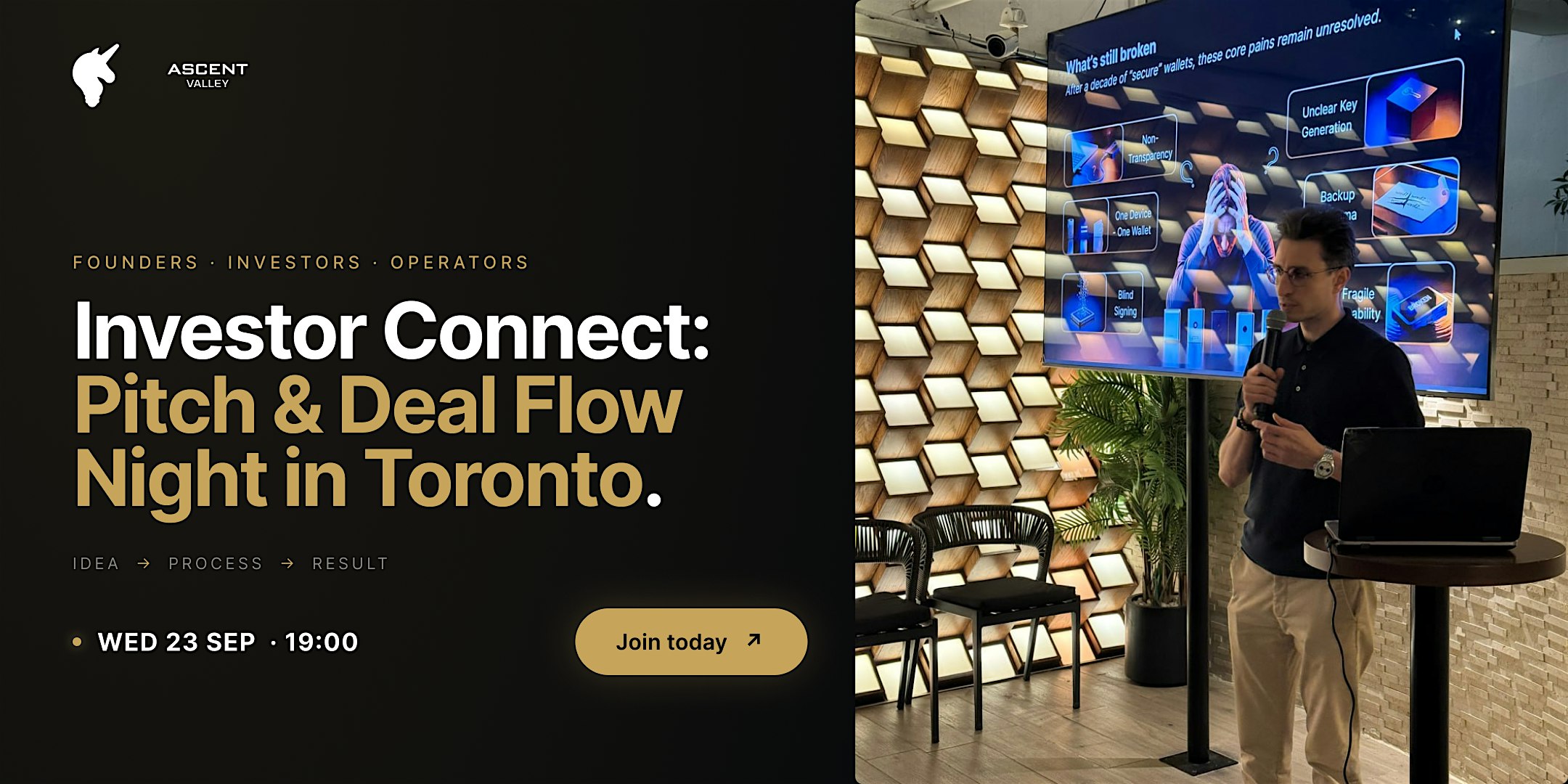 Investor Connect: Pitch & Deal Flow Night | Toronto