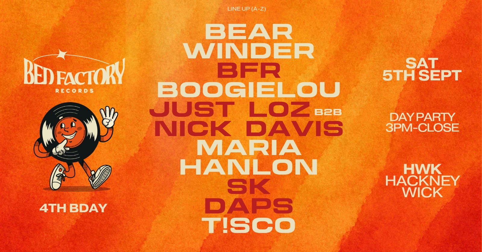 Bedfactory Records 4th Birthday