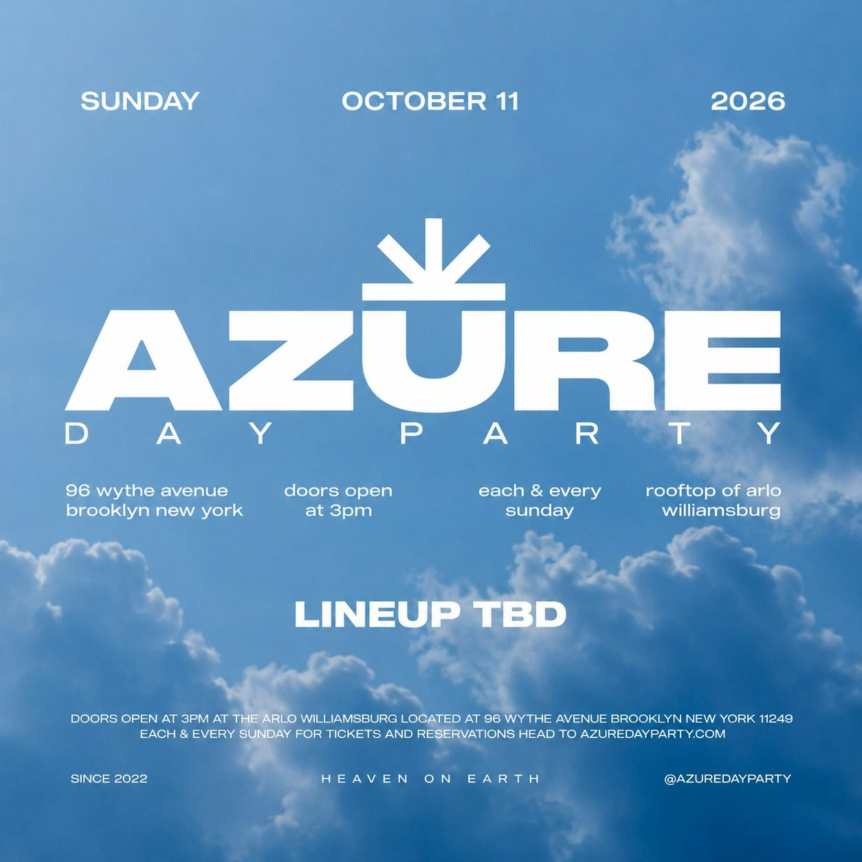 Azure Day Party October 11th