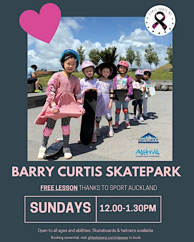 FREE SKATEBOARDING LESSONS - Barry Curtis Skatepark