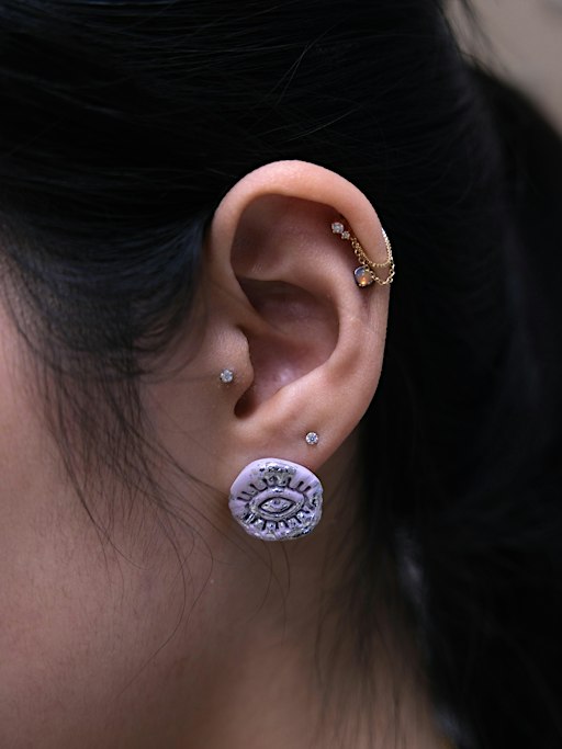 DIY Jewellery Class: Polymer Clay with Gold and Silver Leaf