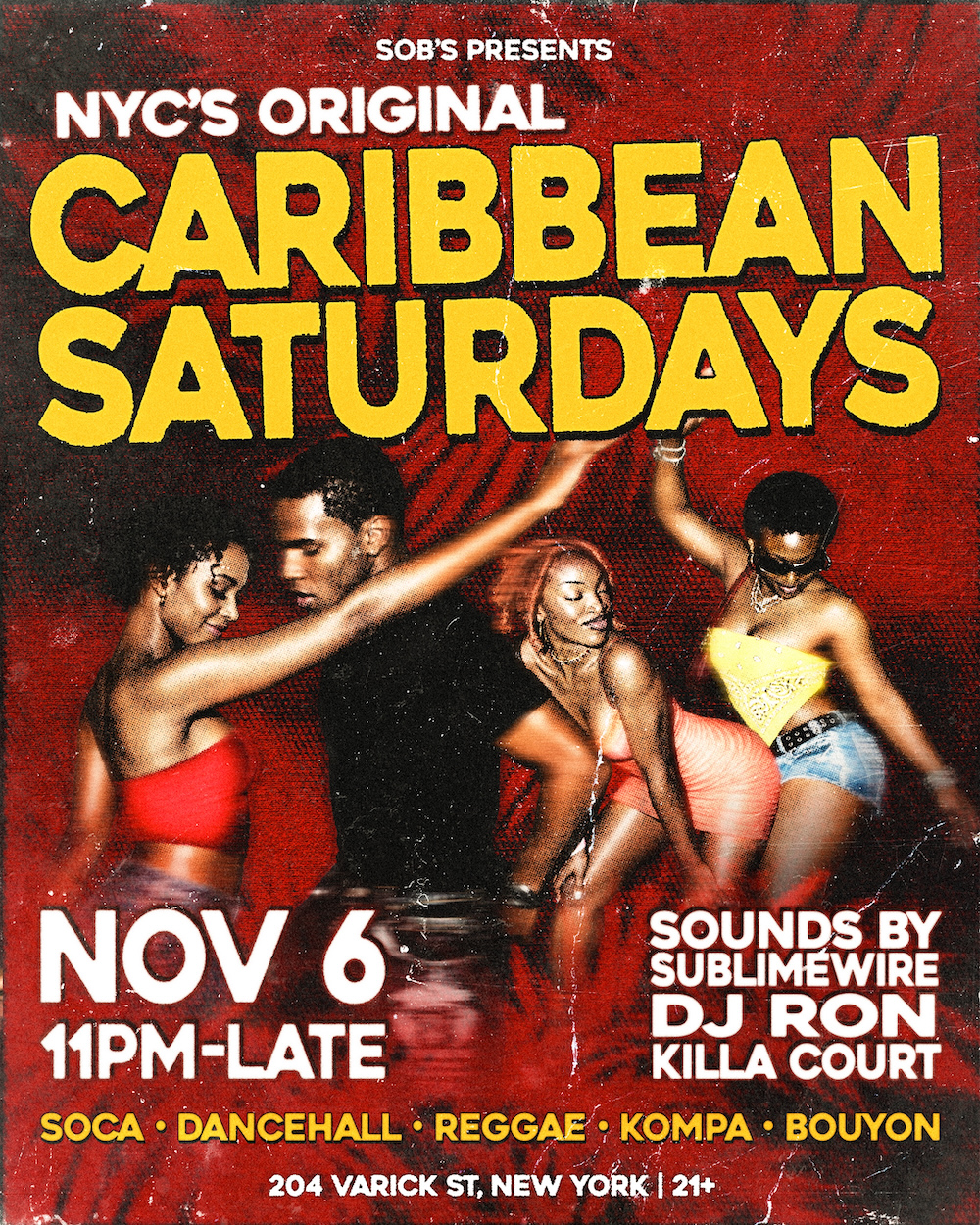 SOB's presents: Caribbean Saturdays