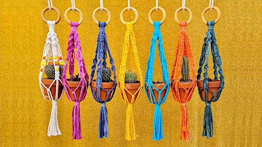 Create a Mini Macramé Plant Hanger - Fishponds