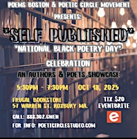 Self Published: an authors and poets showcase