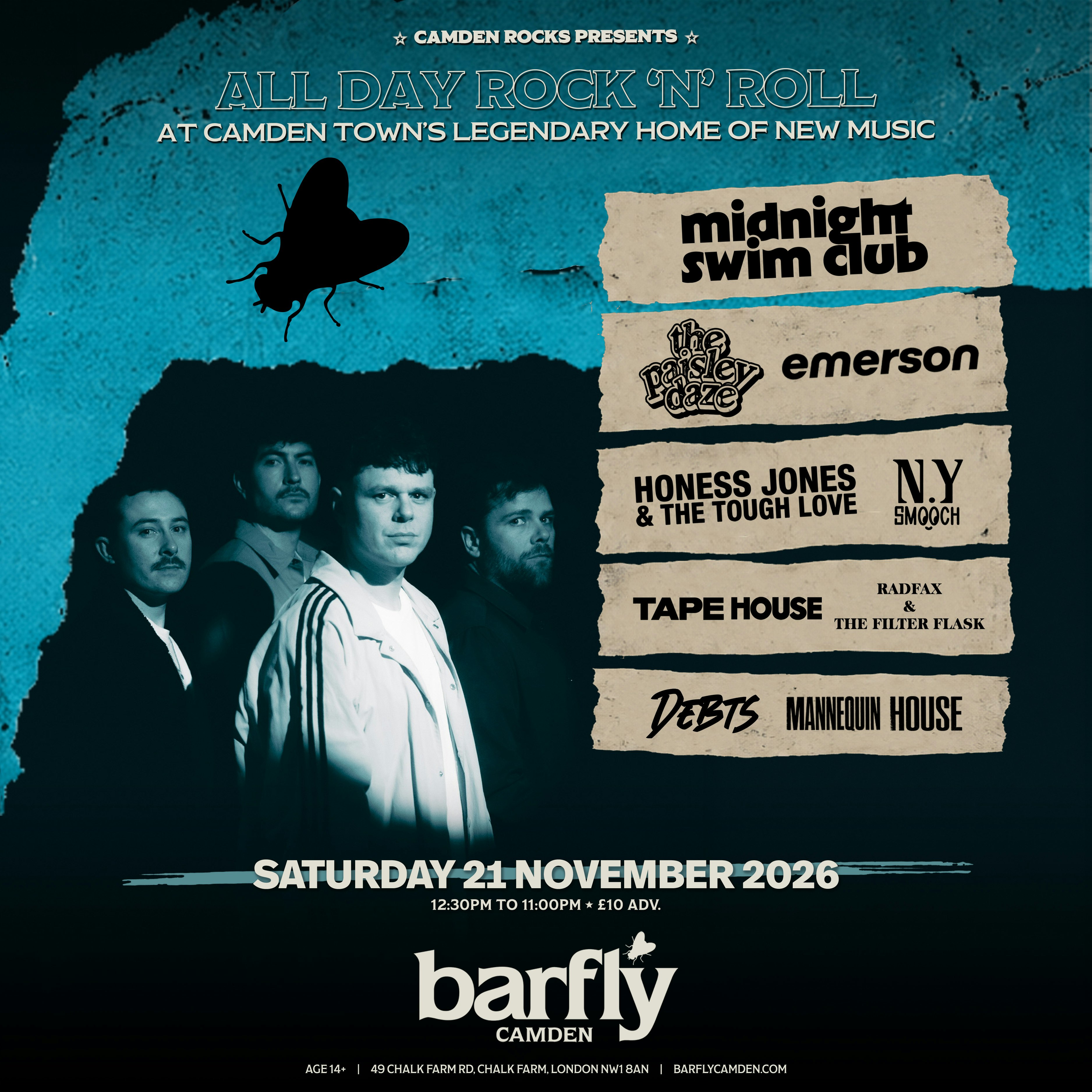 Camden Rocks All Dayer w/ Midnight Swim Club & more