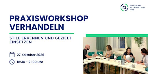 Praxisworkshop Verhandeln: Stile erkennen und gezielt einsetzen