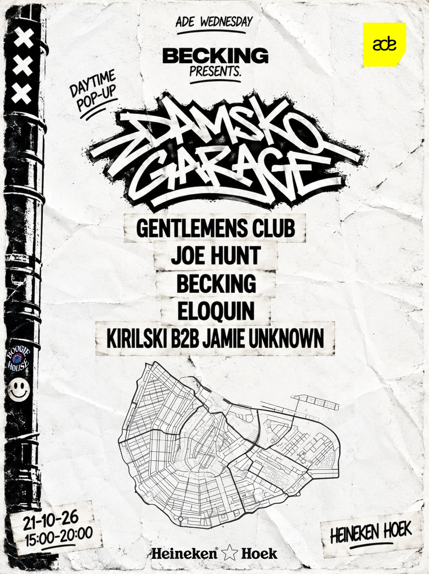 Becking presents: DAMSKO GARAGE w/ JOE HUNT & GENTLEMENS CLUB