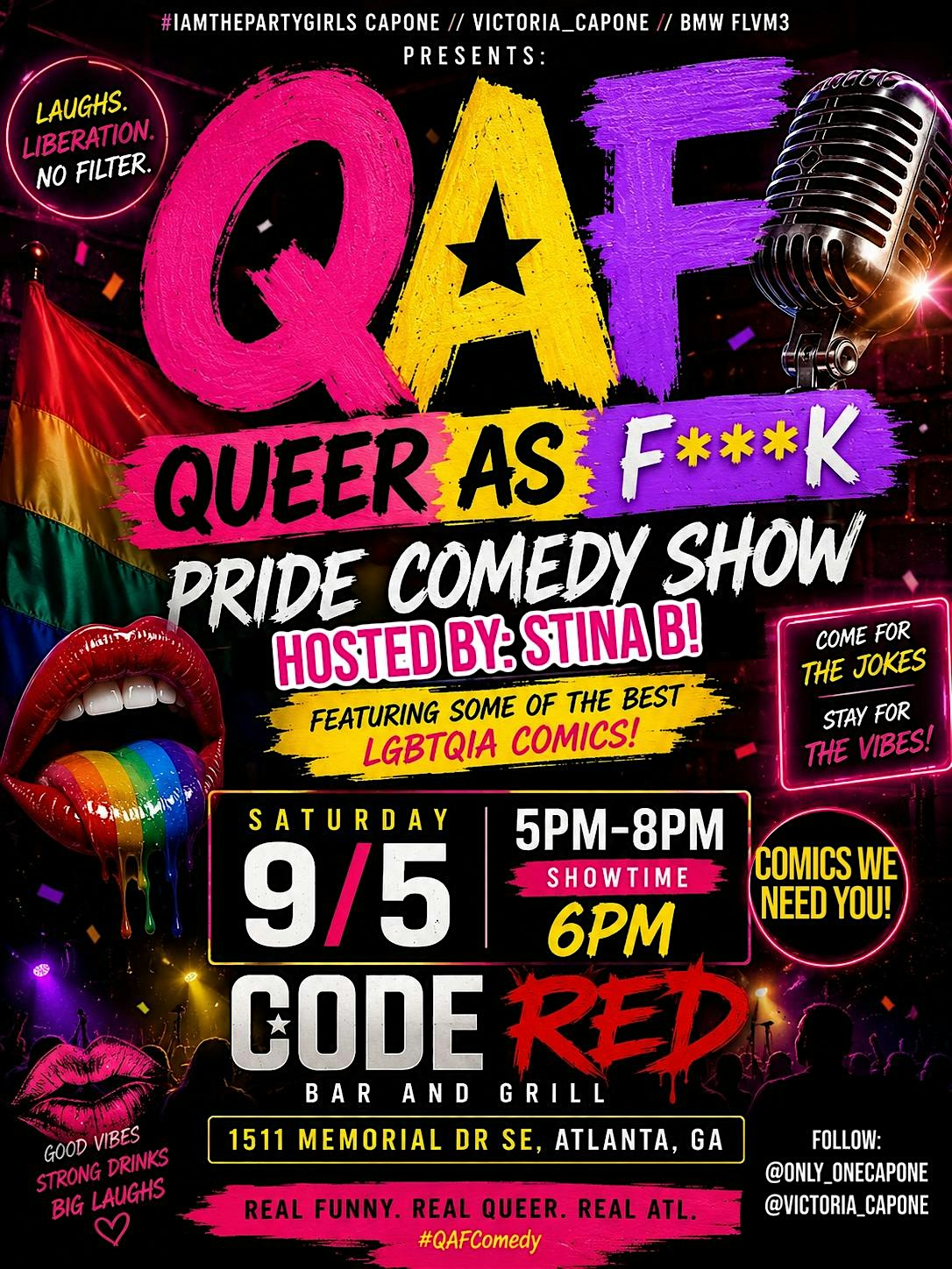 QAF - QUEER AF PRIDE COMEDY SHOW
