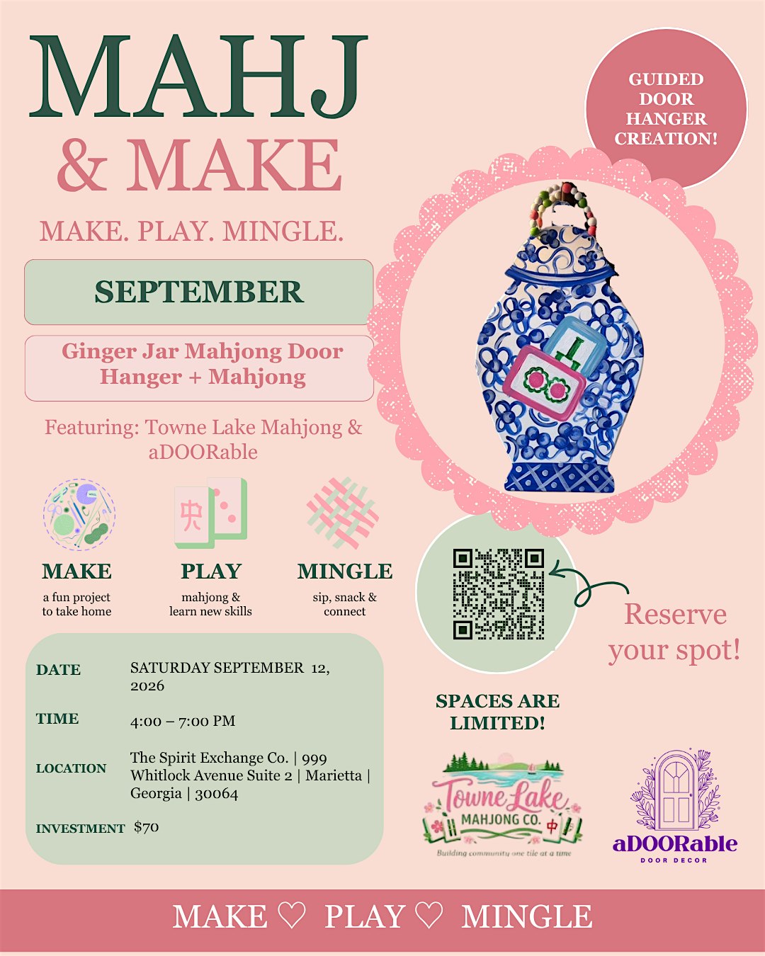 Mahj & Make at The Spirit Exchange Co.