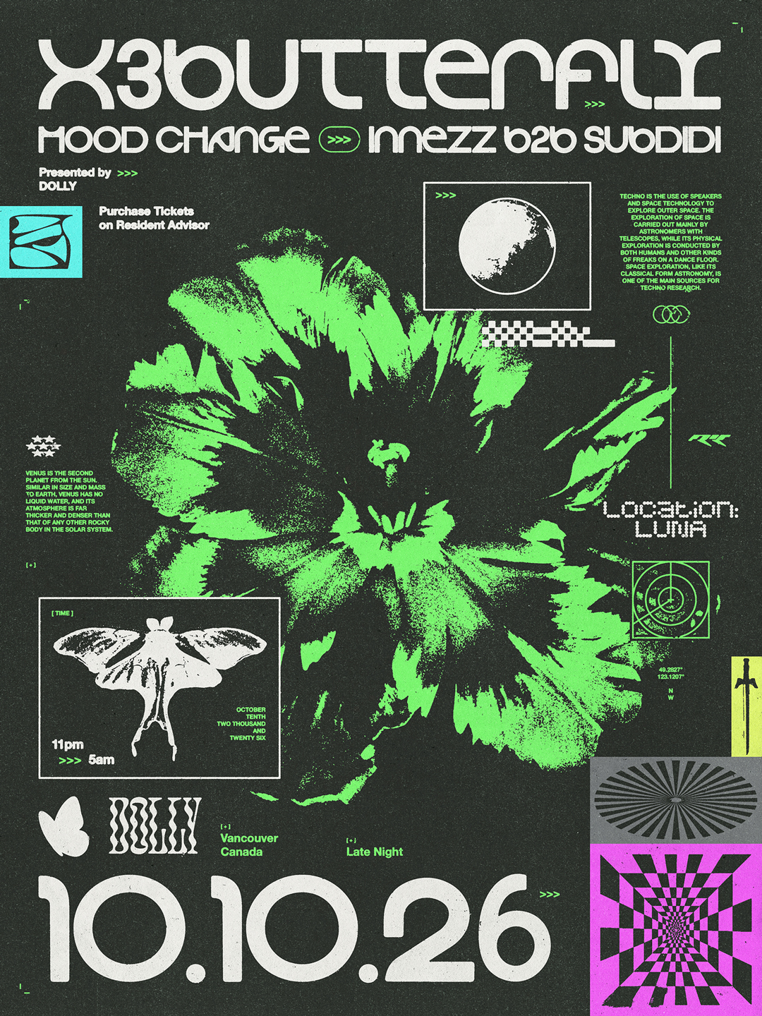 DOLLY presents... x3butterfly (NYC) with Mood Change & INNEZZ b2b SUBDIDI