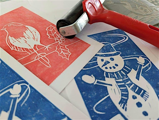 Festive lino printing workshop for beginners