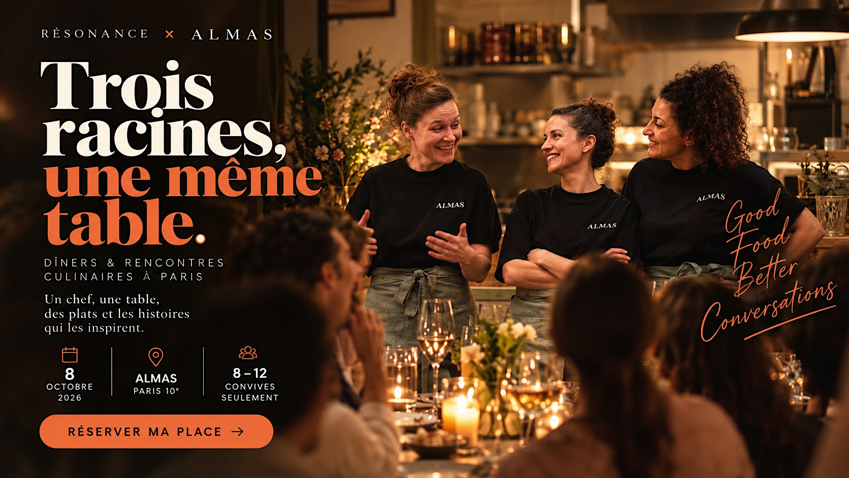 Résonance — Dîners & rencontres culinaires à Paris