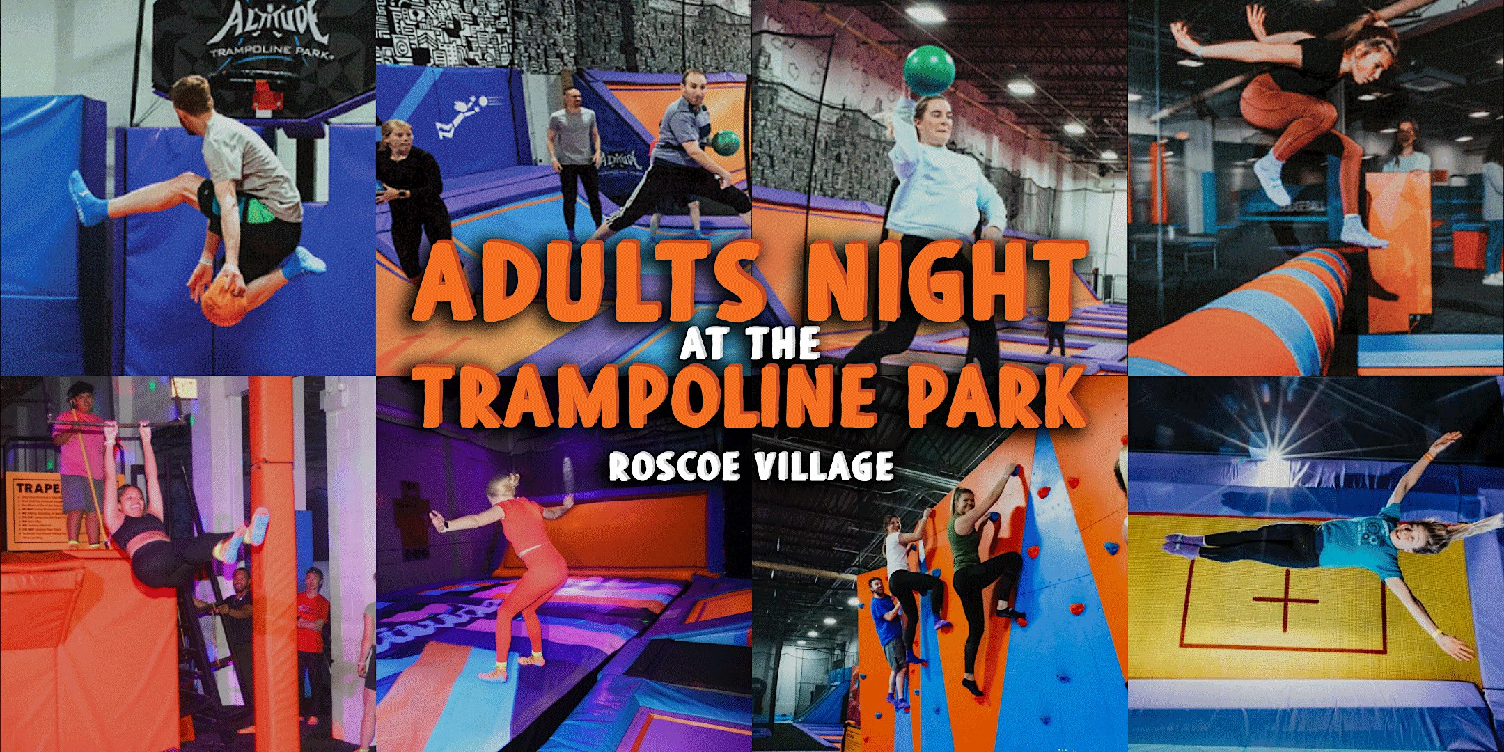 Adults Night at the Trampoline Park | 21+ Only | Jump Then Enjoy a Beer!
