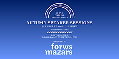 YFCP - Autumn Speaker Sessions (Food & Drinks Included)