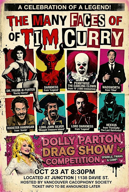 Many Faces of Tim Curry Costume party