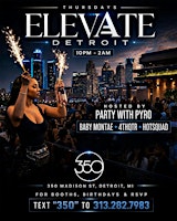 350 Rooftop Elevate Detroit Thursdays