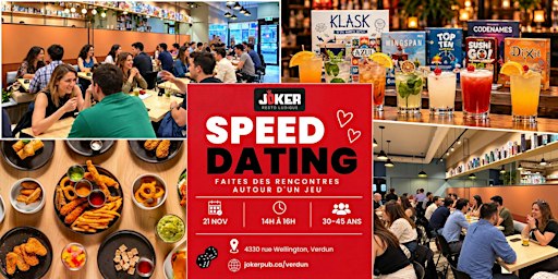 Speed Dating for Singles Ages 30–45