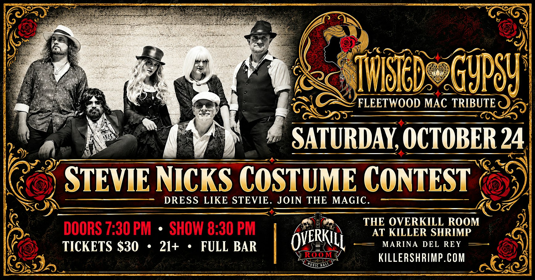Twisted Gypsy a Fleetwood Mac Tribute in the Overkill Room