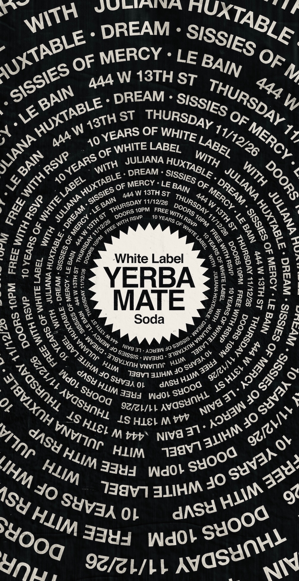 White Label Yerba Mate 10 Year Anniversary
