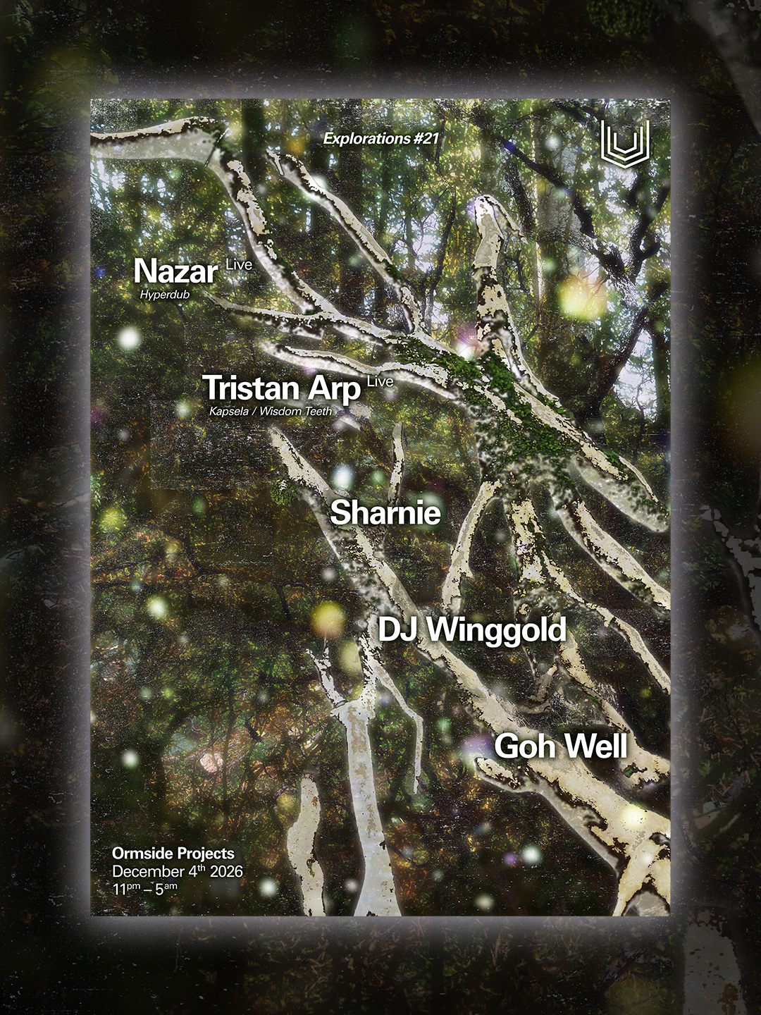 Unbound presents: Nazar [live], Tristan Arp [live], Sharnie, DJ Winggold + Goh Well