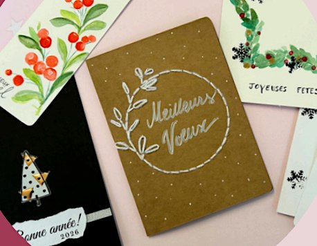 Atelier création de cartes de voeux et découverte de techniques créatives