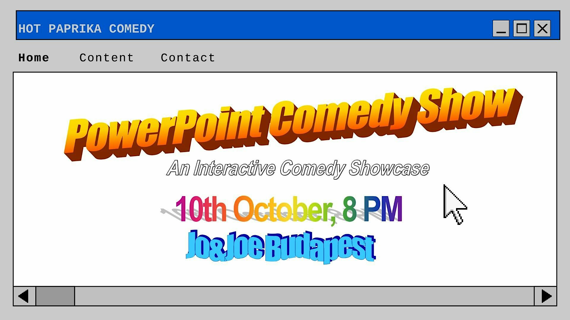 PowerPoint English Comedy Showcase