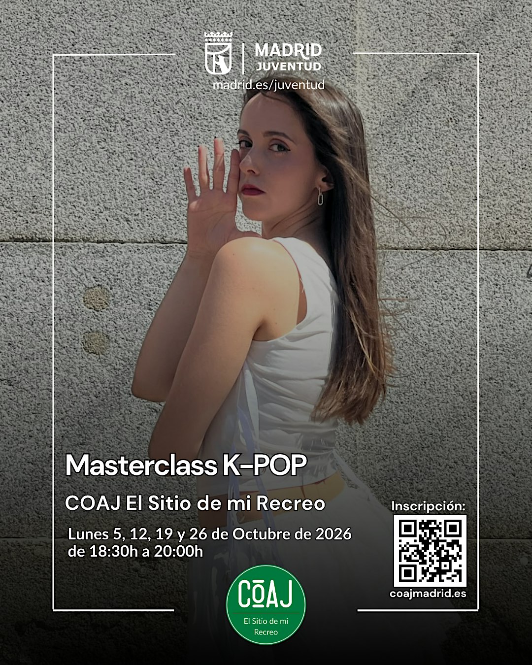 Taller de k-pop gratis para jóvenes de 14 a 30 años.