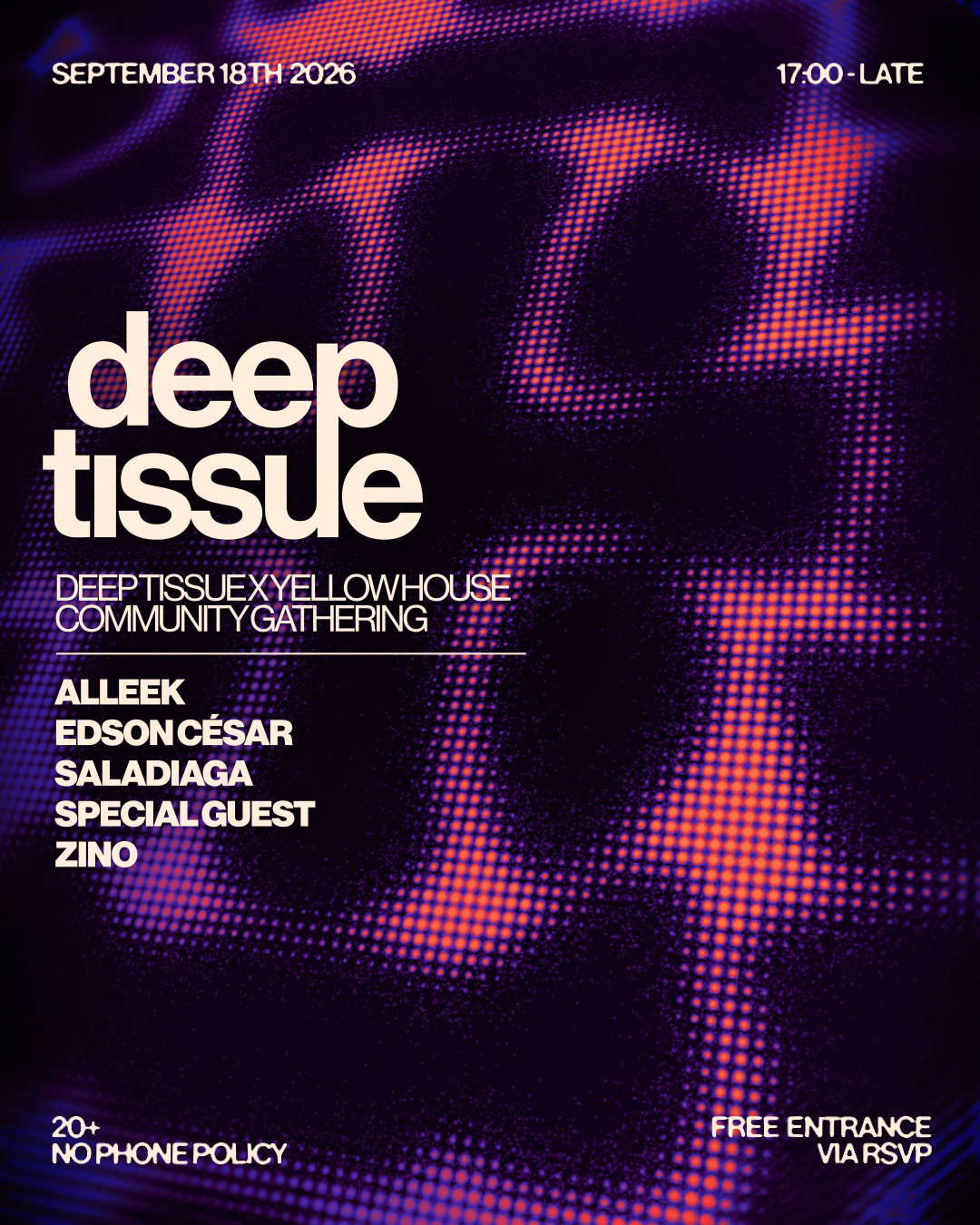 DEEP TISSUE X Yellow House - COMMUNITY GATHERING