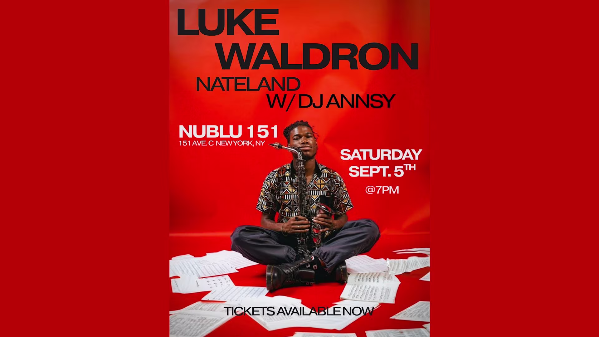 Luke Waldron Nateland W/ Dj Annsy