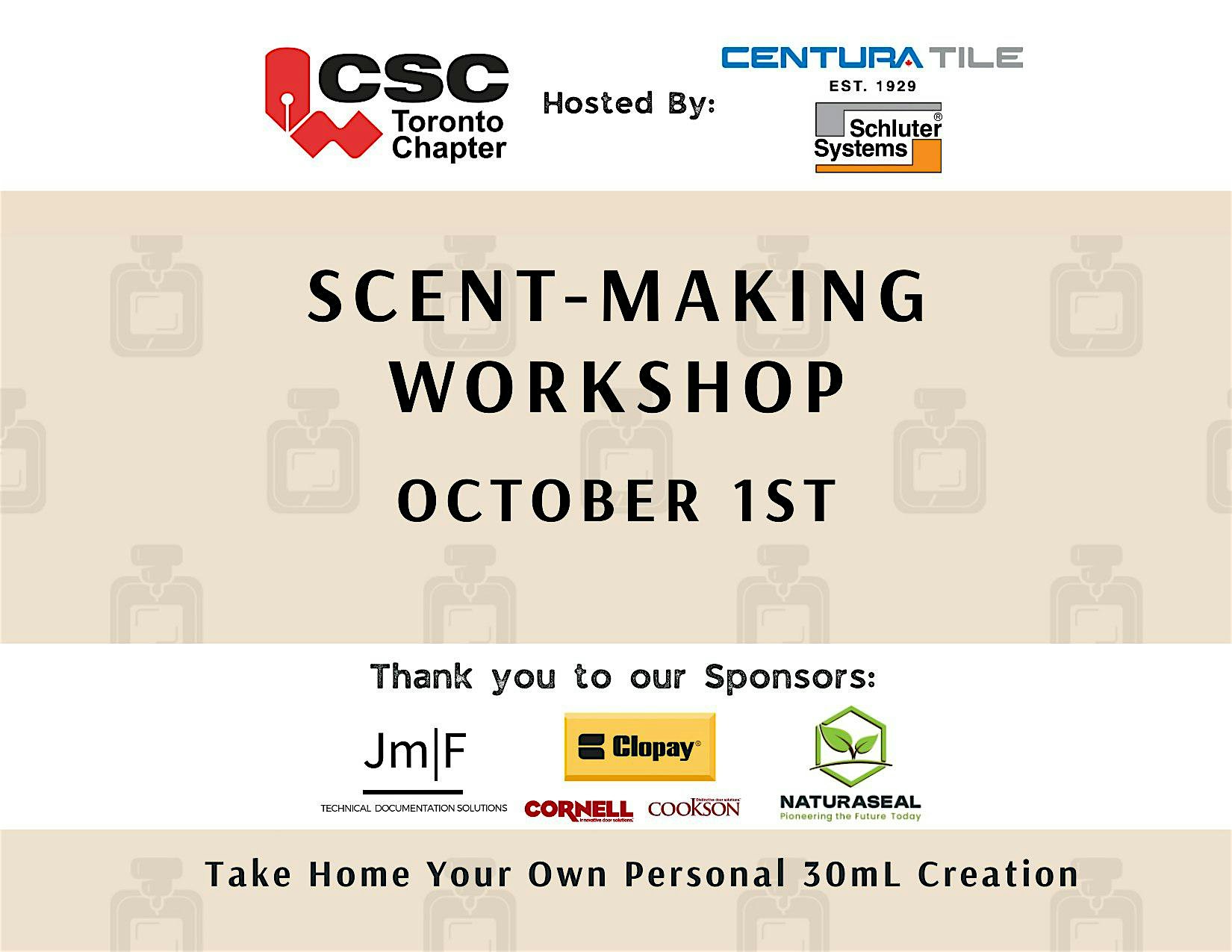 CSC Toronto Chapter Scent Making Social