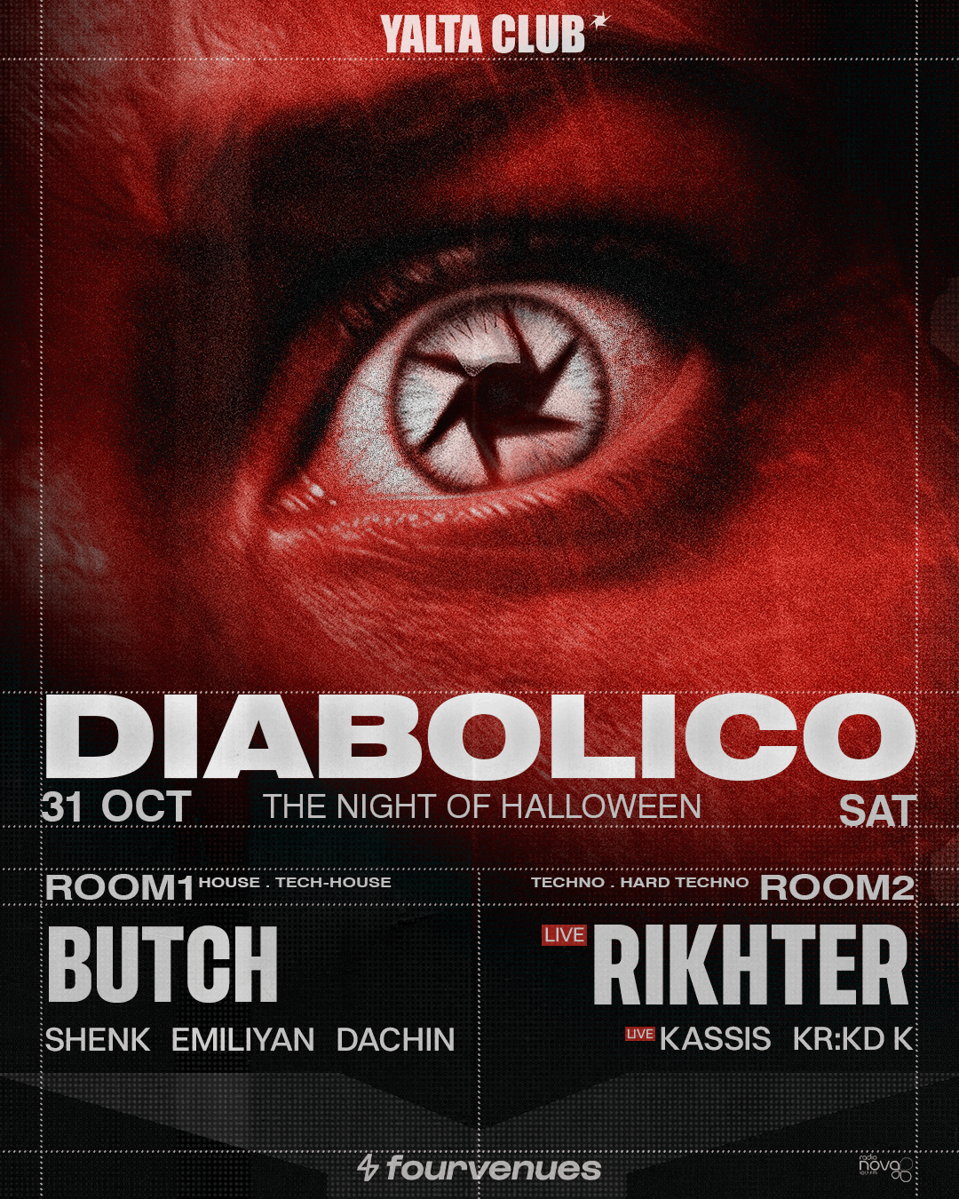 Yalta Club pres. DIABOLICO with Butch (ROOM 1) x RIKHTER (ROOM 2)