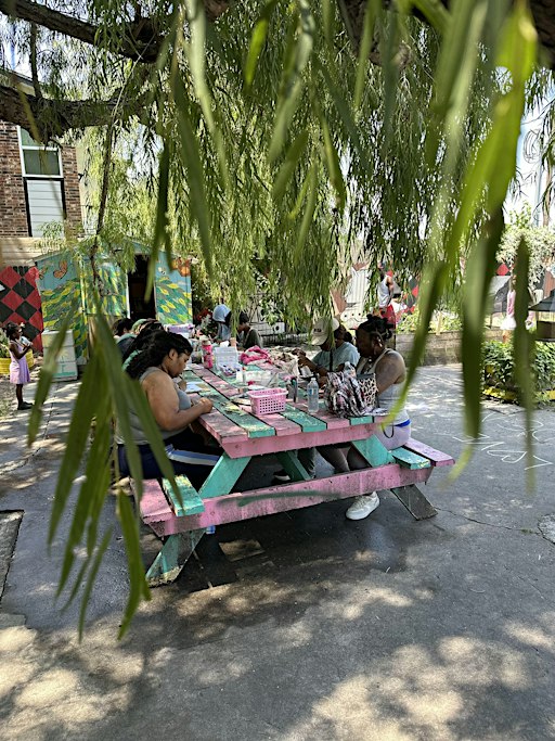 Coloring in the Community Garden
