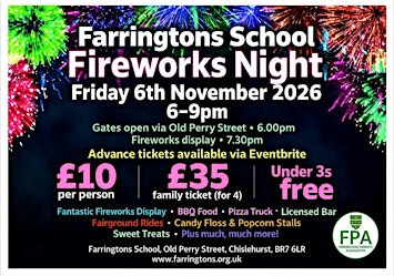 Farrington's Fireworks Spectular 2026