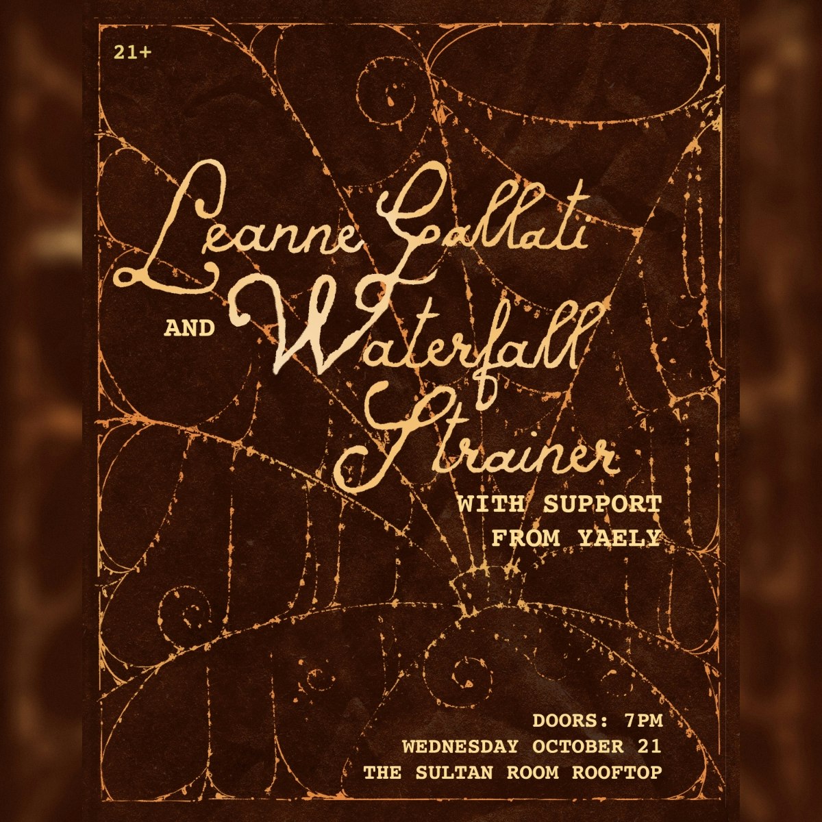 Leanne Gallati, Waterfall Strainer, Yaely 