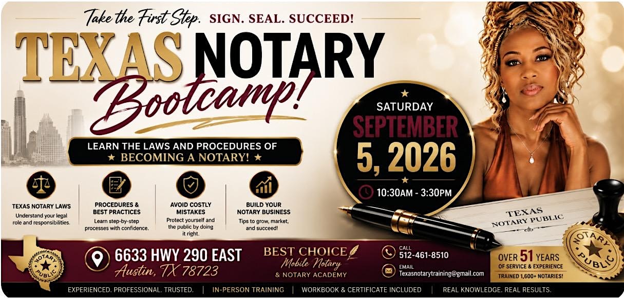 Texas Notary Bootcamp