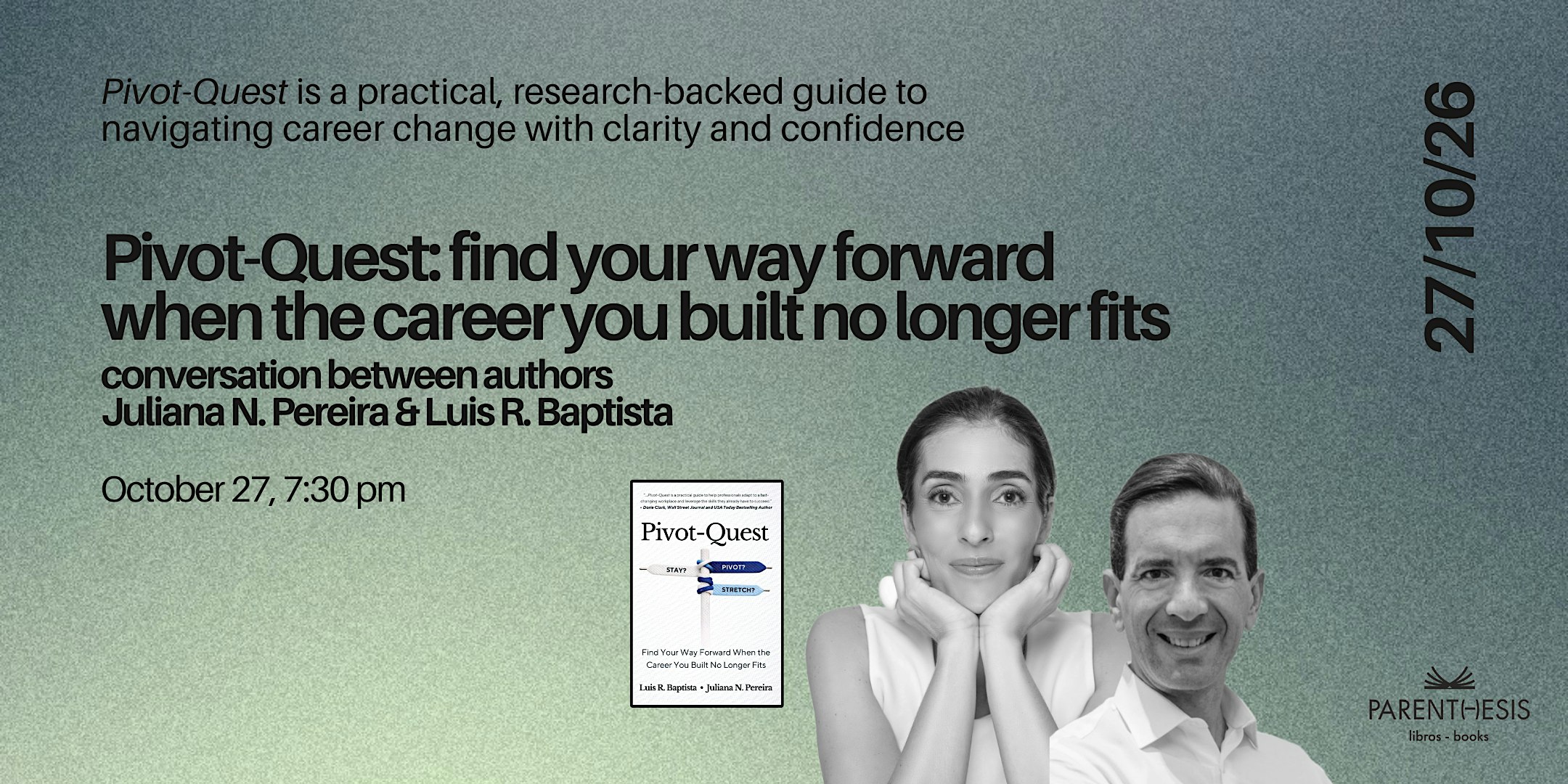 Pivot-Quest: conversation between authors Juliana Pereira & Luis Baptista