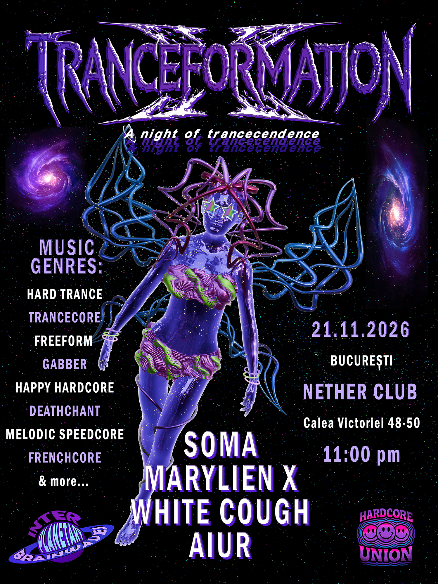 TRANCEFORMATION w/ Marylien X, Soma, White Cough, Aiur