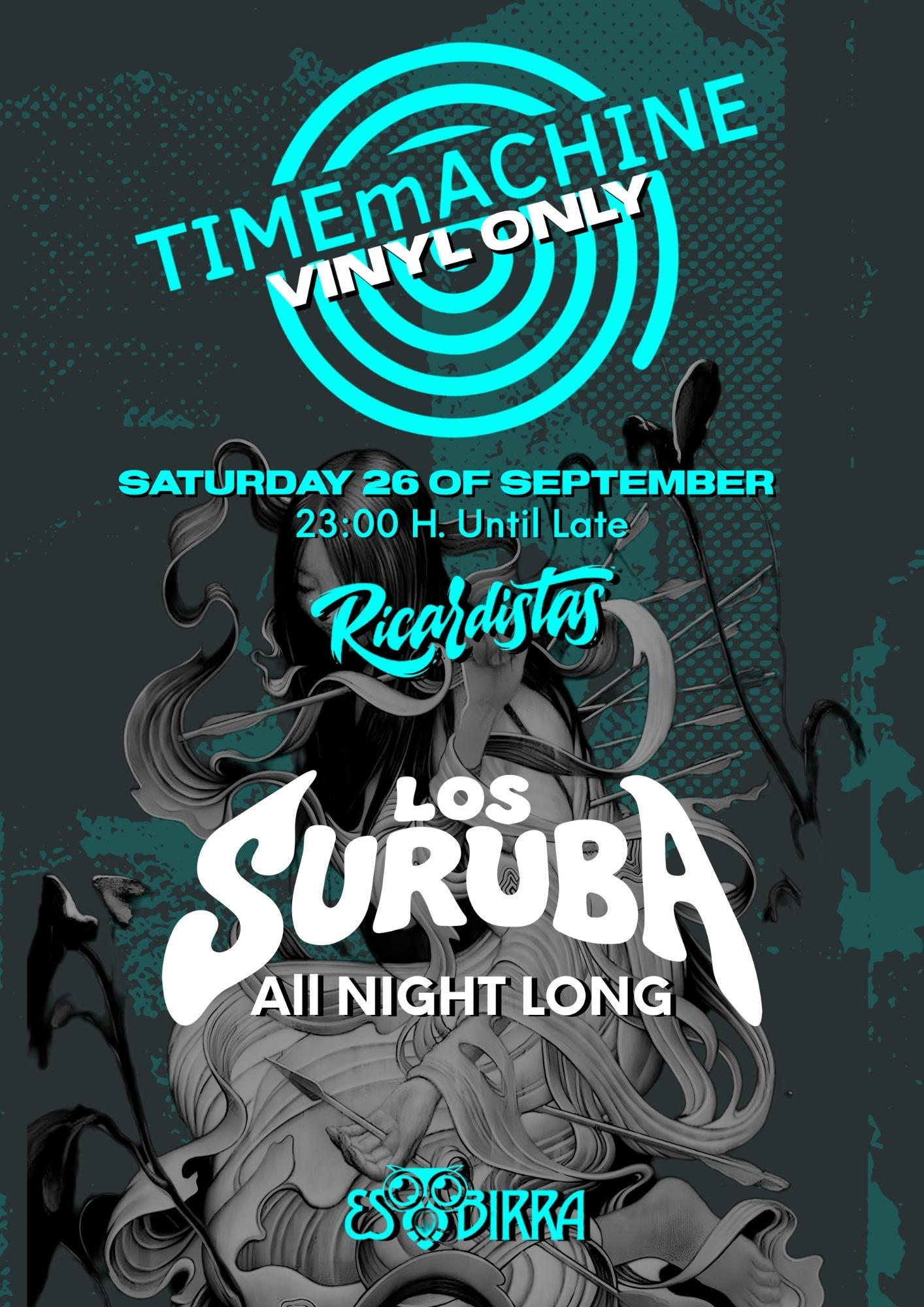 TIMEmACHINE presents Los Suruba — 7-Hour Vinyl Set Programa