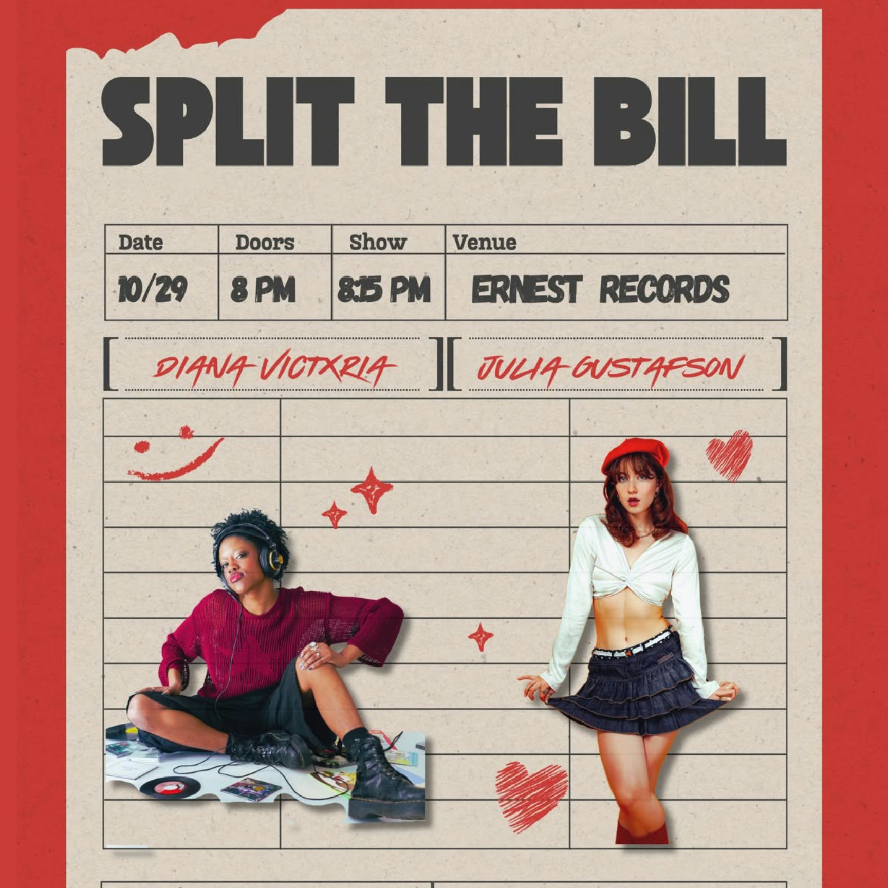 Split the Bill (Julia Gustafson / Diana Victxria)