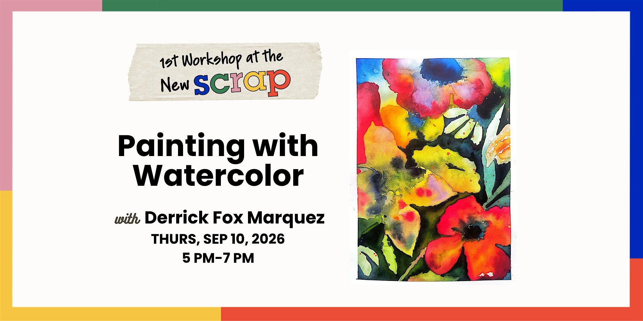 Painting with Watercolor with Derrick Fox Marquez