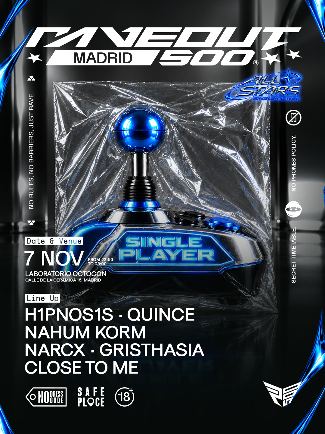 RaveOut500: 'ALLSTARS' Single Player