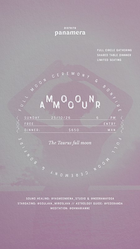 The Taurus  Full Moon: Dinner